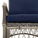 Have Stol med pude Grå 73 x 61 x 77 cm polyrattan