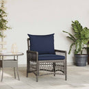 Have Stol med pude Grå 73 x 61 x 77 cm polyrattan
