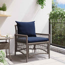 Have Stol med pude Grå 73 x 61 x 77 cm polyrattan