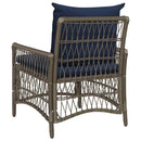 Have Stol med pude Grå 73 x 61 x 77 cm polyrattan