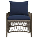 Have Stol med pude Grå 73 x 61 x 77 cm polyrattan