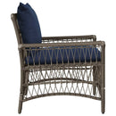 Have Stol med pude Grå 73 x 61 x 77 cm polyrattan