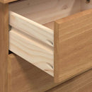 Skuffeskab ASKIM Brun 91 x 40 x 95,5 cm Massiv fyrretræ