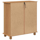 Skuffeskab ASKIM Brun 91 x 40 x 95,5 cm Massiv fyrretræ