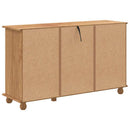 Skuffeskab ASKIM Brun 79 x 40 x 133,5 cm Massiv fyrretræ