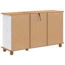 Skuffeskab ASKIM Hvid 79 x 40 x 133,5 cm Massiv fyrretræ