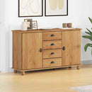 Sideboard med skuffe ASKIM 133,5 x 40 x 79 cm Massivt fyrretræ