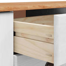 Sideboard med skuffe ASKIM 133,5 x 40 x 79 cm Massivt fyrretræ