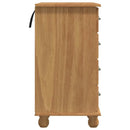 Skrivebord ASKIM Brun 95 x 40 x 75 cm Massiv fyrretræ