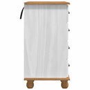 Skrivebord ASKIM Hvid 95 x 40 x 75 cm Massiv fyrretræ