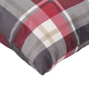sofahynder 4 stk. rødt ternmønster 60x60 cm stof