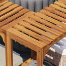 Boblebad omgivelser Brun 255 x 255 x 55,5 cm Massivt Akacietræ