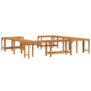 Boblebad omgivelser Brun 255 x 255 x 55,5 cm Massivt Akacietræ