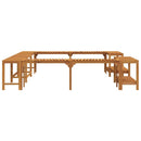 Boblebad omgivelser Brun 255 x 255 x 55,5 cm Massivt Akacietræ