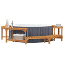 Boblebad omgivelser Brun Ø275 x 55,5 cm Massivt Akacietræ