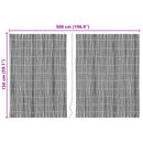 Bambushegn Naturfarvet 500 x 150 cm Bambus