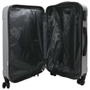 Kuffert med lås 3 pcs Sølv 50 x 31 x 78 cm ABS Plastik
