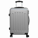 Kuffert med lås 3 pcs Sølv 50 x 31 x 78 cm ABS Plastik
