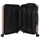 Kuffert med lås 3 pcs Rosenguld 50 x 31 x 78 cm ABS Plastik