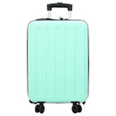Kuffert med lås Mintgrøn 34 x 23 x 55.5 cm ABS Plastik