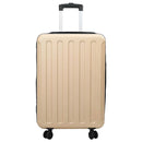Kuffert med lås champagnefarvet 43 x 27 x 66 cm ABS Plastik