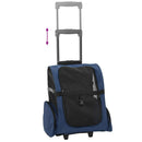 kæledyrsvogn 3-i-1 design blå 48x32x(57-106) cm oxfordstof