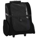 kæledyrsvogn 3-i-1 design sort 48x32x(57-106) cm oxfordstof