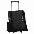 kæledyrsvogn 3-i-1 design sort 48x32x(57-106) cm oxfordstof