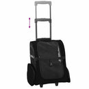 kæledyrsvogn 3-i-1 design sort 48x32x(57-106) cm oxfordstof