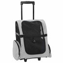kæledyrsvogn 3-i-1 design grå 48x32x(57-106) cm oxfordstof