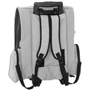 kæledyrsvogn 3-i-1 design grå 48x32x(57-106) cm oxfordstof