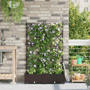 Have Blomsterkrukke 2 stk. Brun 80 x 40 x 125,5 cm PP