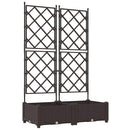 Have Blomsterkrukke 2 stk. Brun 80 x 40 x 125,5 cm PP