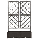 Have Blomsterkrukke 2 stk. Brun 80 x 40 x 125,5 cm PP