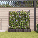 Have Blomsterkrukke 3 pcs Brun 120 x 40 x 125,5 cm Plastik