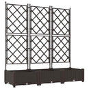 Have Blomsterkrukke 3 pcs Brun 120 x 40 x 125,5 cm Plastik