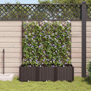 Have Blomsterkrukke 3 pcs Brun 120 x 40 x 143 cm Plastik