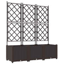 Have Blomsterkrukke 3 pcs Brun 120 x 40 x 143 cm Plastik