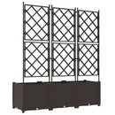 Have Blomsterkrukke 3 pcs Brun 120 x 40 x 143 cm Plastik