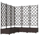 Have Blomsterkrukke 5 pcs Brun 120 x 120 x 125,5 cm Plastik
