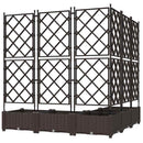 Have Blomsterkrukke 5 pcs Brun 120 x 120 x 125,5 cm Plastik