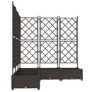 Have Blomsterkrukke 5 pcs Brun 120 x 120 x 125,5 cm Plastik