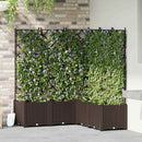 Have Blomsterkrukke 5 pcs Brun 120 x 120 x 143 cm Plastik