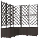 Have Blomsterkrukke 5 pcs Brun 120 x 120 x 143 cm Plastik