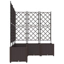 Have Blomsterkrukke 5 pcs Brun 120 x 120 x 143 cm Plastik