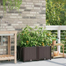 Have Blomsterkrukke 2 pcs Brun 80 x 40 x 37,5 cm Plastik