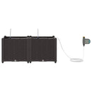 Have Blomsterkrukke 2 pcs Brun 80 x 40 x 37,5 cm Plastik