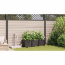 Have Blomsterkrukke 3 pcs Brun 120 x 40 x 37,5 cm Plastik