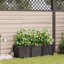 Have Blomsterkrukke 3 pcs Brun 120 x 40 x 37,5 cm Plastik