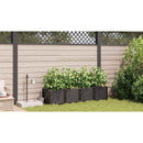 Have Blomsterkrukke 4 pcs Brun 160 x 40 x 37,5 cm Plastik